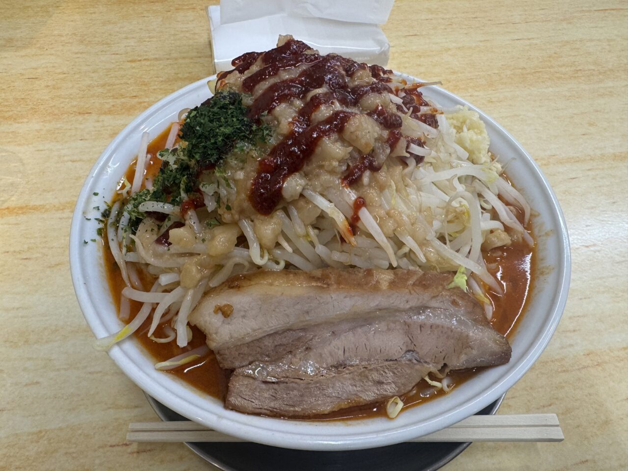 2026年4月のラーメンヒカリ須賀川店旨辛ラーメン