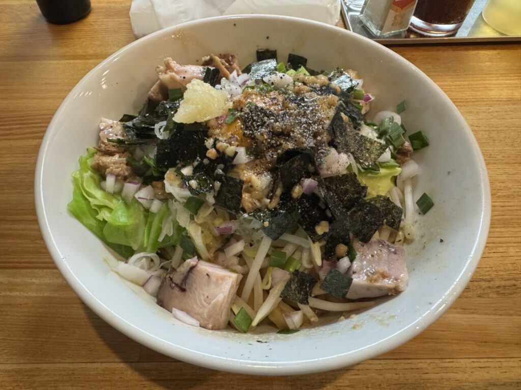 2026年4月まぜそば凜々亭郡山本店の期間限定背徳煮干しMAZESOBA