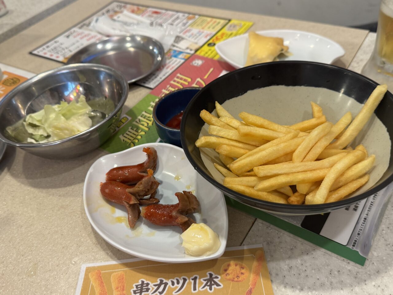 2026年6月の串カツ田中 郡山駅前店サイドメニュー