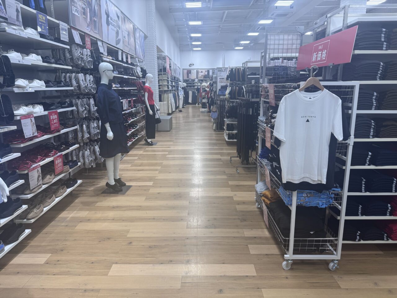 2026年7月GU郡山八山田店の店内