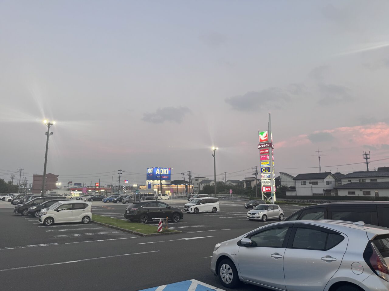 2026年7月GU郡山八山田店の駐車場